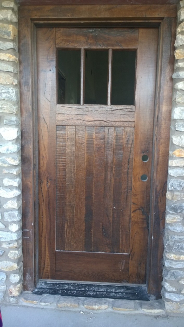 Rustic oak door